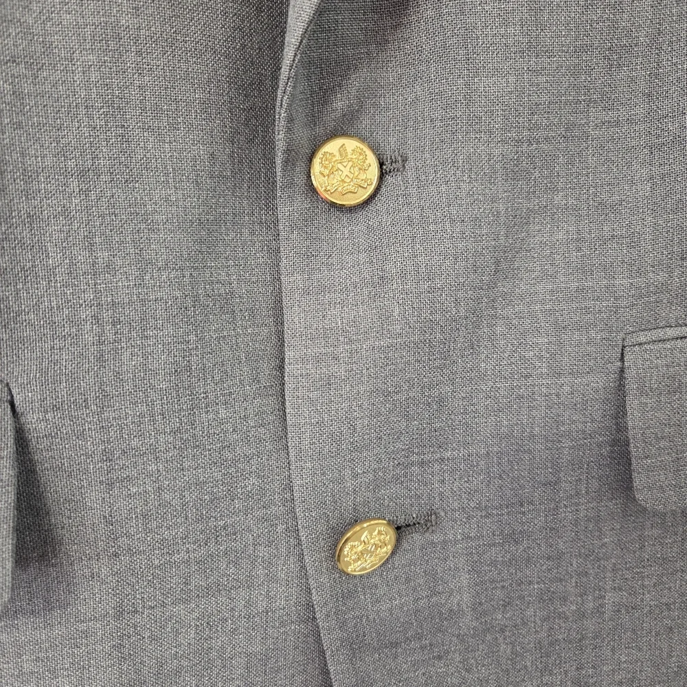 Palm Beach Men’s 42S Gray Blazer – 2 Button Classic Fit – Single Vent – Made in - Picture 9 of 12